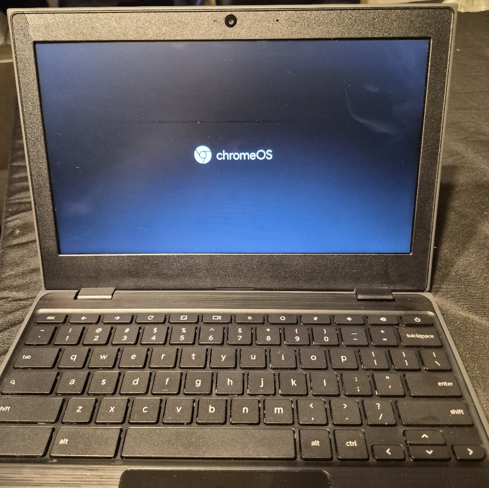 Black Lenovo Chromebook 100e